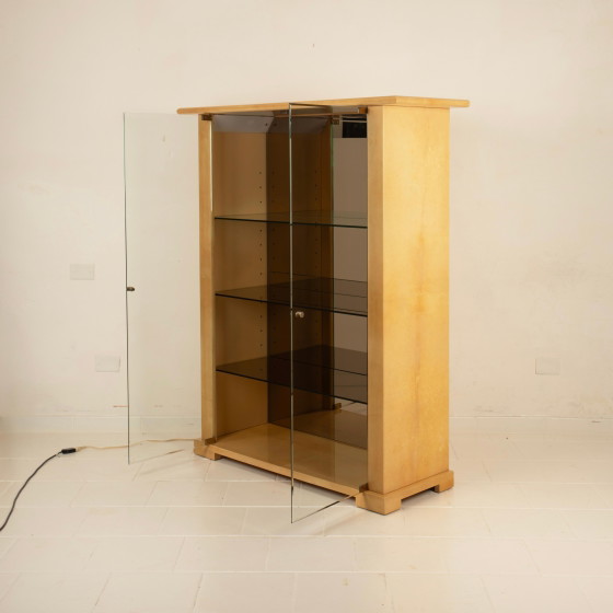Aldo Tura Vetrina Razionalista in Pergamena mod. 2100, di Tura Milano 1970 – Vetrine, Glass (photo 20 of 27)
