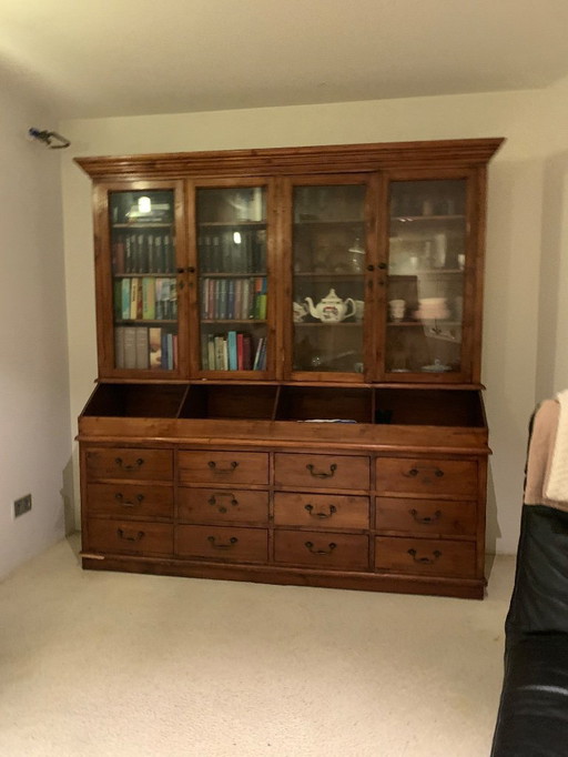 Grocery cabinet, oak, in good condition.