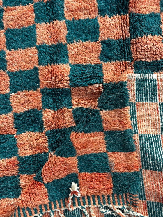 Image 1 of Tapis marocain à carreaux 190 x 280 cm, tapis en laine fait main – Mrirt Rug – Tapis