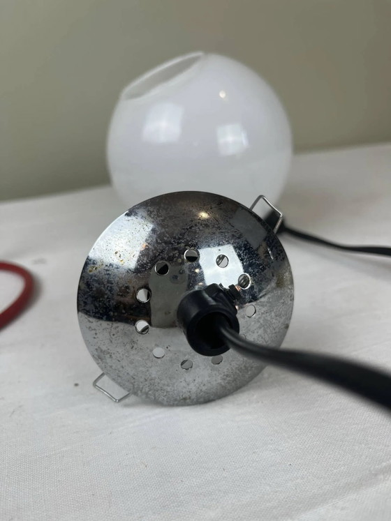 Vintage Italian design ball lamp from the 1970s. – Table lamps, Metal, Space Age (photo 14 of 17)