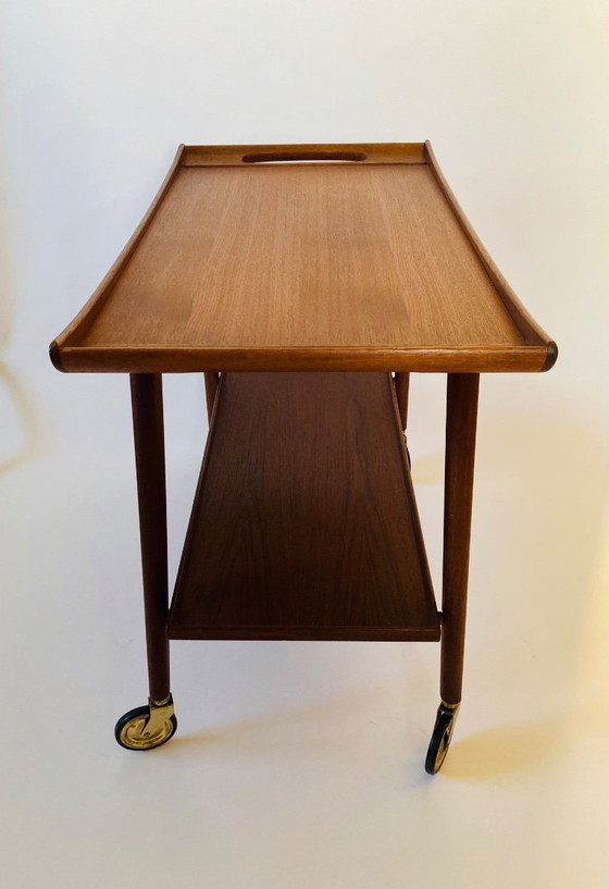 Image 1 of Vintage barcart opal mobel, keukentrolley, serveerwagen 