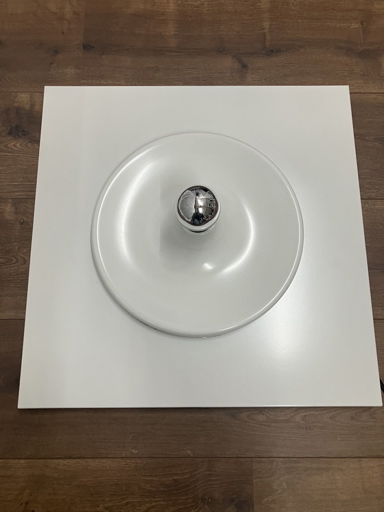 Image 1 of Vintage zeldzaam wit wandlamppaneel, Duitsland, jaren 80