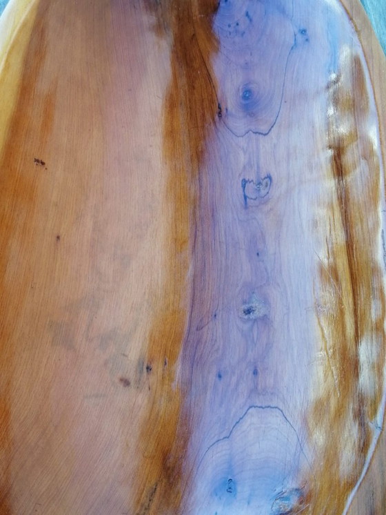 Image 1 of Ciotola ovale in legno ulivo anni 50’ 48x24