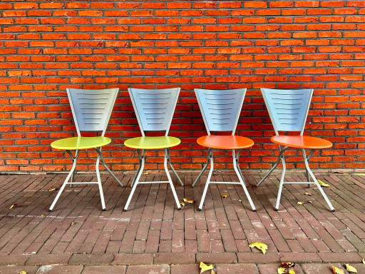 Vintage Postmoderne vier Klappstühle entworfen von Rutger Andersson