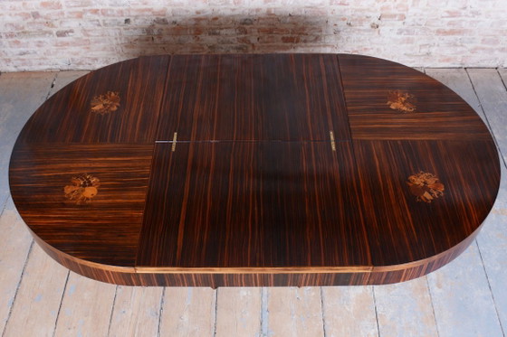 Restored Art Deco Extendable Table, by P. Follot, Ecole Boulle, France, 1920s – Paul Follot, Dining tables (photo 12 of 24)
