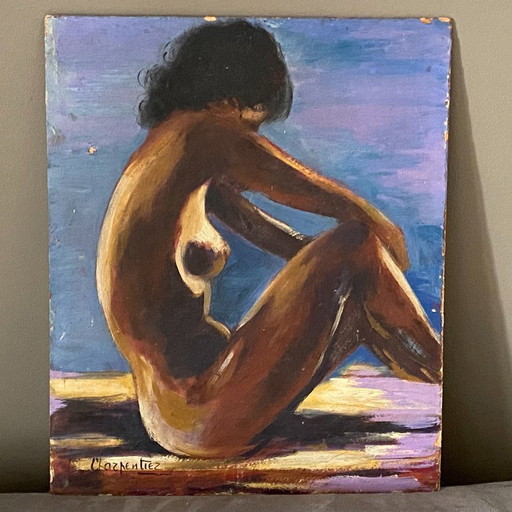 Painting. 1970. Seated Woman.