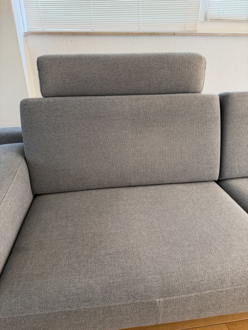 Leolux Bellice Gris 255 cm – banken, Metal, Textile (photo 2 of 6)