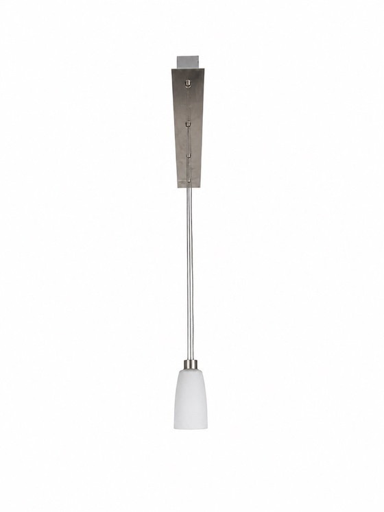 Image 1 of Vintage Ligne Roset 4-lichts hanglamp opaal glas tulpdesign