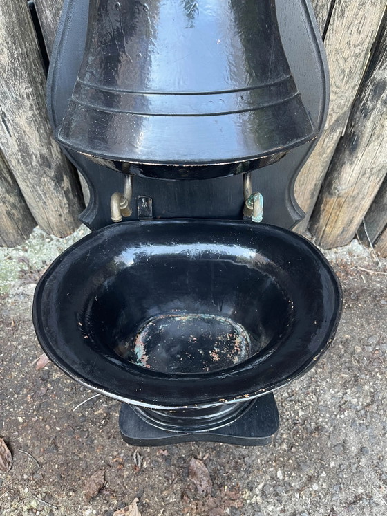 Fontana in rame e supporto nero J. GOARDERE – Decorazione, Ottone (photo 7 of 9)