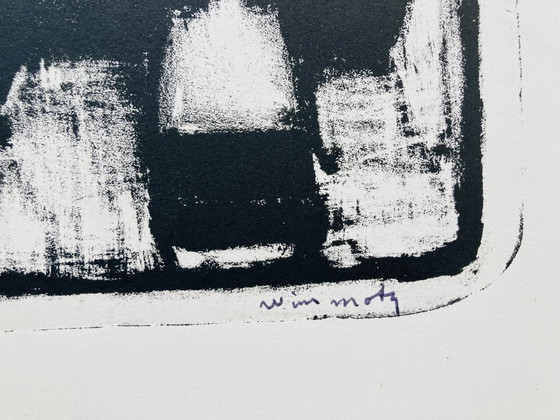 Image 1 of Wim Motz - Litografía de época - 1950 - Puerto