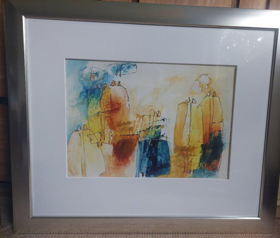 Image 1 of 2 schilderijen Ton Verstraten 