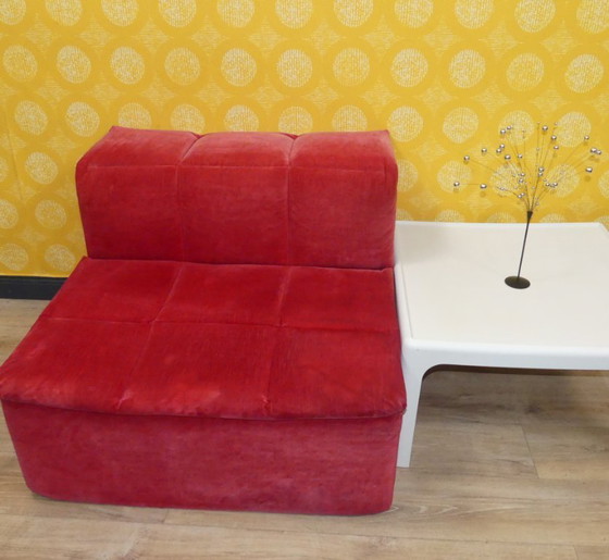 Image 1 of Modular sofa, 3 elements, corner armchair, foam, Lübke model Q-System, 1990s