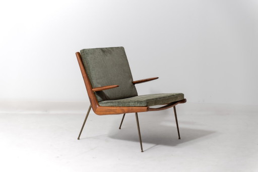Magnifique fauteuil lounge 'Boomerang' par Peter Hvidt & Orla Møgaard