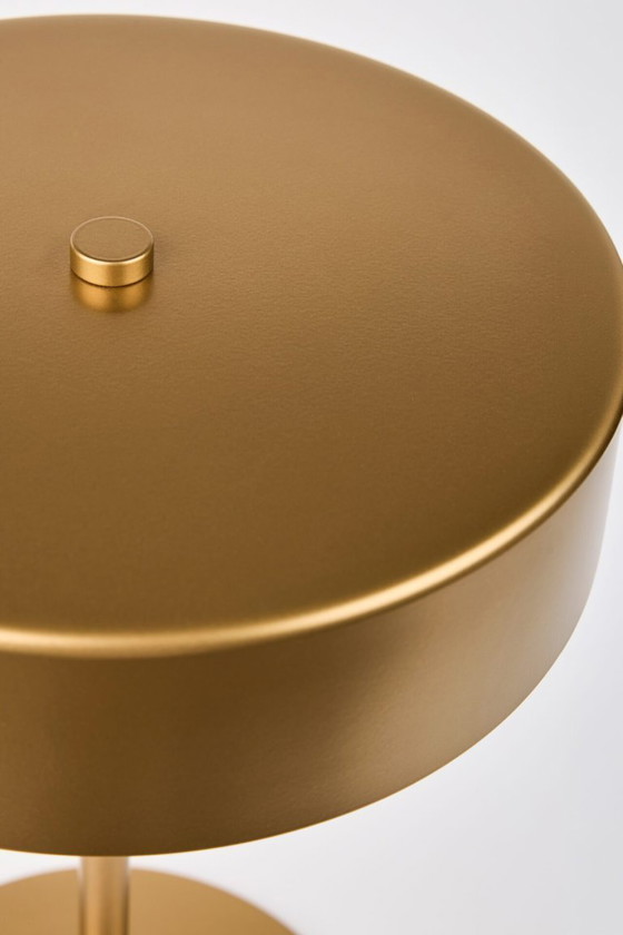 Image 1 of Frandsen Dark LED Table Lamp Brass