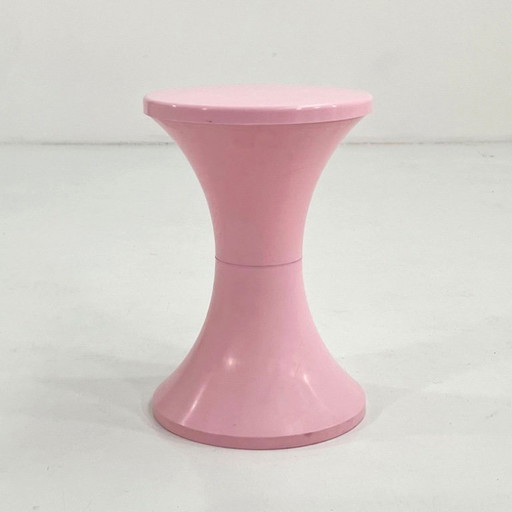 Pink Space Age Stool from Stamp, 1980s