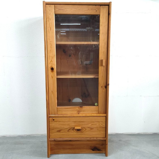 Image 1 of Vetrina svedese vintage Ikea anni '70/'80 in legno di pino