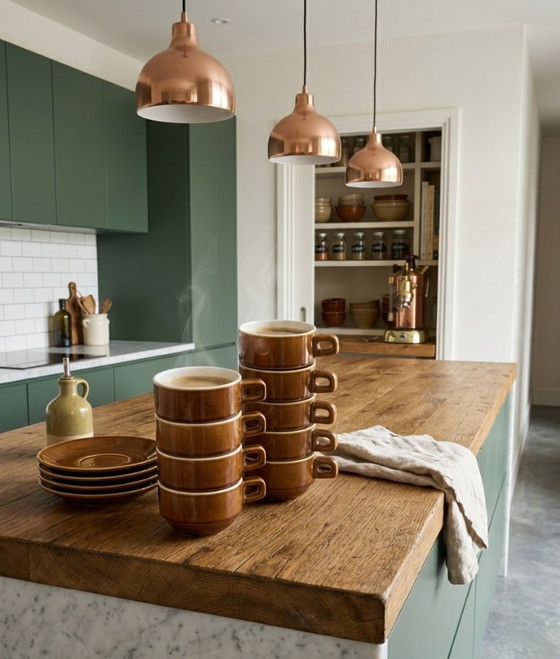 Image 1 of Set aus neun Schokoladenbechern im Bistro-Stil