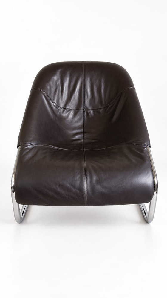 Minotti Cortina Sessel, Leder, Braun (Foto 3 von 7)