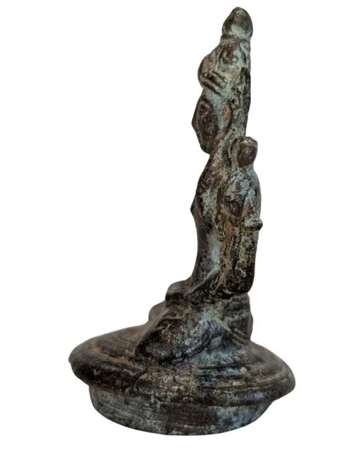 Antigua estatuilla de bronce de Vishnu – Esculturas, Bronze (photo 5 of 7)