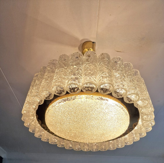 Doria Leuchten Hanglamp Mid-Century Glass – Hanglampen, Metal (photo 7 of 9)