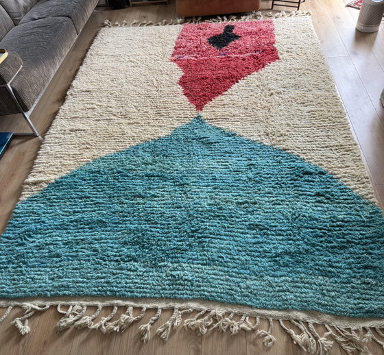 Gran alfombra bereber marroquí con diseño abstracto – Wool (photo 2 of 15)