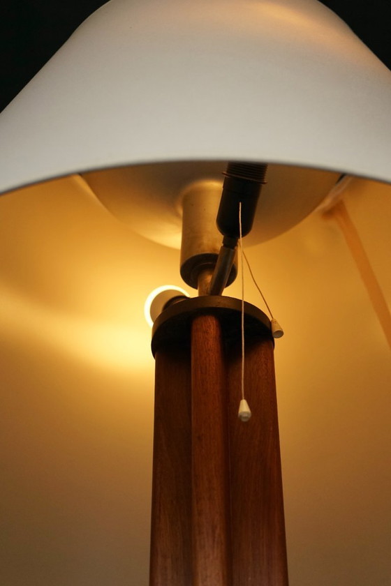 Image 1 of Lámpara de pie Art Déco monumental de la Escuela de Ámsterdam de la década de 1930