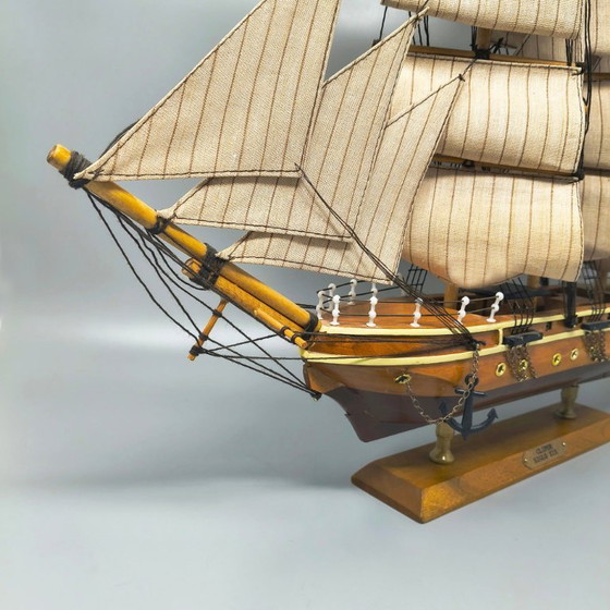 Image 1 of Verbluffend modelschip van de Clipper Siglo XIX uit de jaren 70. Handgemaakt. Gemaakt in Engeland.