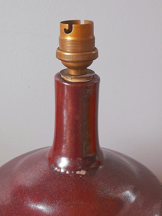 Image 1 of Lampvoet van geëmailleerd steengoed, 1960