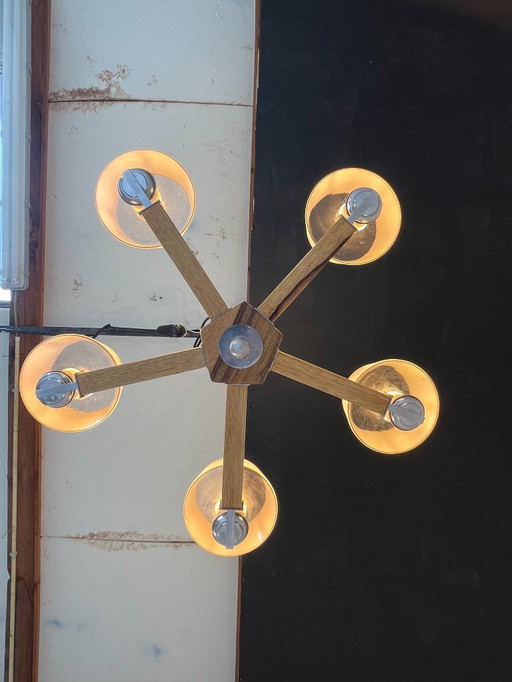 Modernist art deco chandelier