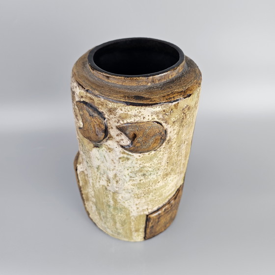 Image 1 of Zeldzame XL Vintage West-Duitse Vaas in de Vorm van een Uil, Gemaakt Door Helmut Schaffenacker. Vormnummer V 38.