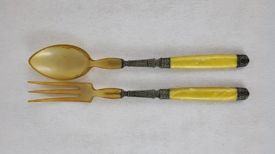 Art Deco salad servers – Cutlery Sets (photo 2 of 8)