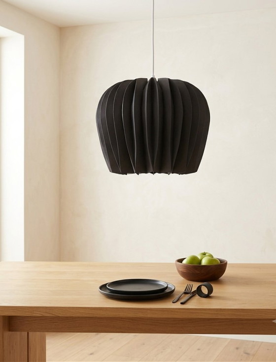 Image 1 of Designer Lamp - BLACK Bloom - Pendant Lamp - Eco-based Material