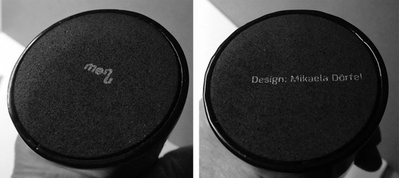 Image 1 of Dubbele kaarsenhouder van roestvrij staal, zwart gelakt, menu, Denemarken, ontwerp Mikaela Dörfel