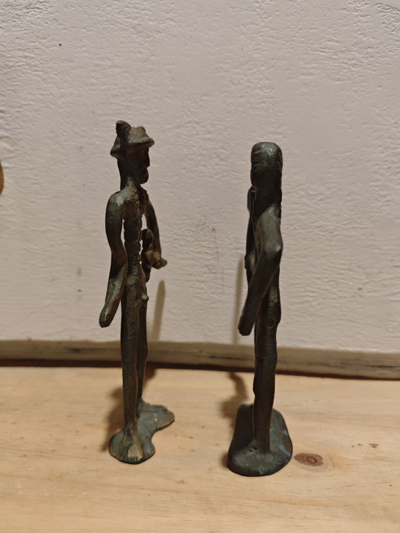 Hermès, Neptune statuette bronze, Sculptures, Vert (photo 4 sur 8)