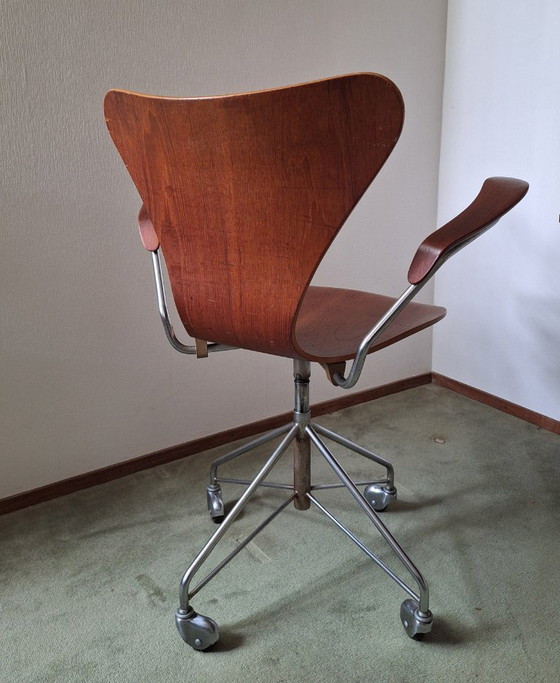 Bureaustoel Fritz Hansen model 3217 – Bureaustoelen, Metaal (photo 4 of 16)