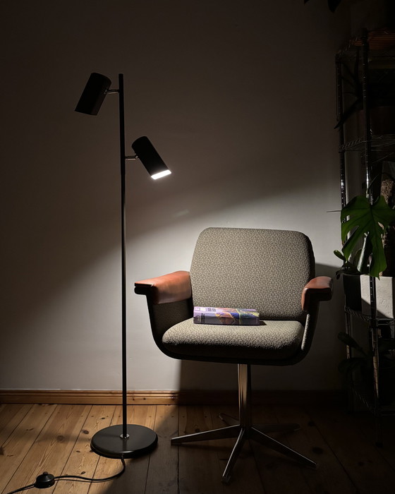 Image 1 of Vintage Floor Lamp OMI design Brutalist 1970s Space Age Industrial design Mid Century 70s Minimalism Germany