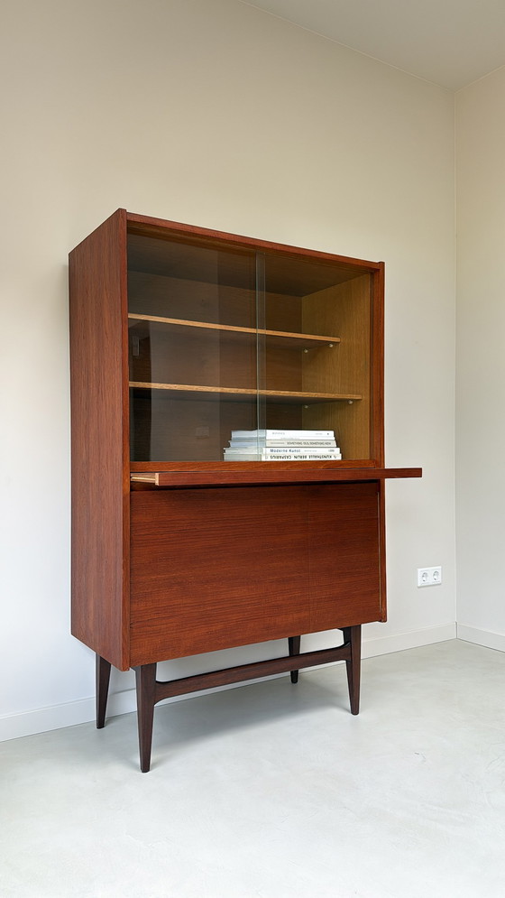 Image 1 of Vintage wooden display cabinet