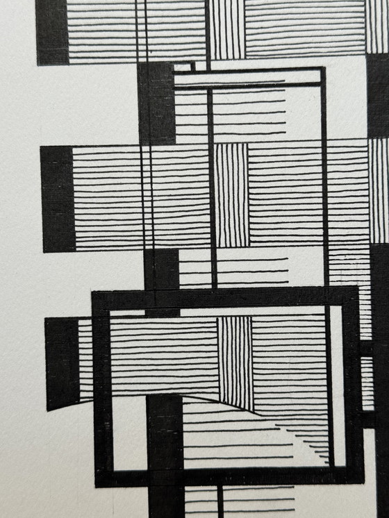 Image 1 of Eugene Eechaut (1928-2019) - ink composition (1984)