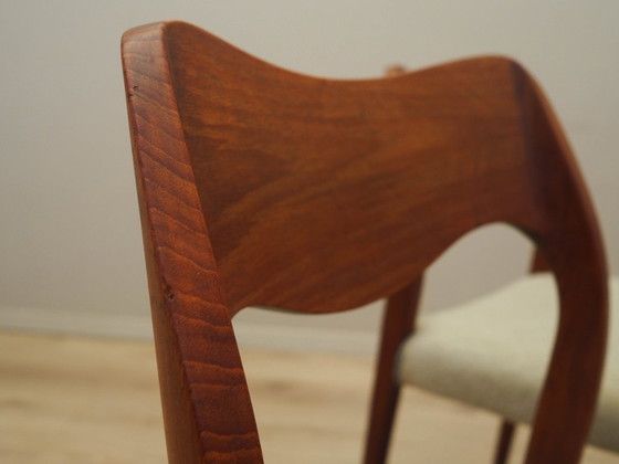 Image 1 of Set di quattro sedie in teak, design danese, anni '60, designer: Niels Otto Møller