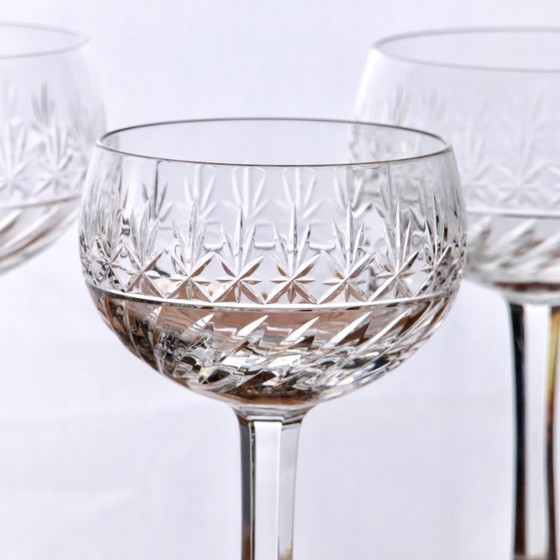 Image 1 of Verres à vin anciens Villeroy & Boch en cristal soufflé bouche 