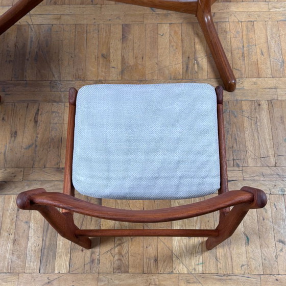 Image 1 of Ensemble de 6 chaises de salle à manger danoises en teck Erik Buch pour O.D. Møbler, années 1960 - Mid-Century Modern