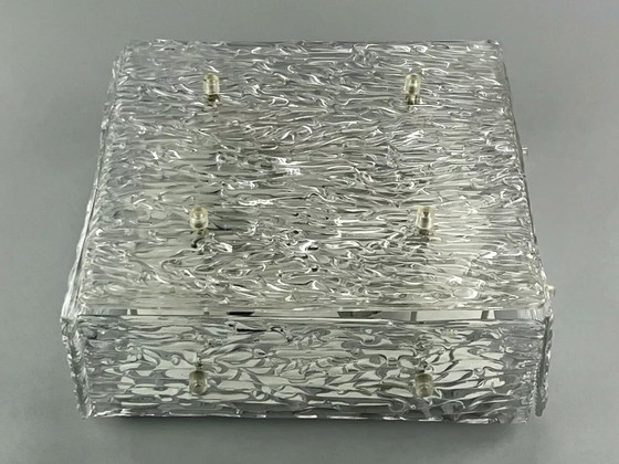 Image 1 of Lámpara de techo de los años 60 Plafoniere Kalmar Franken Ice Glass Design