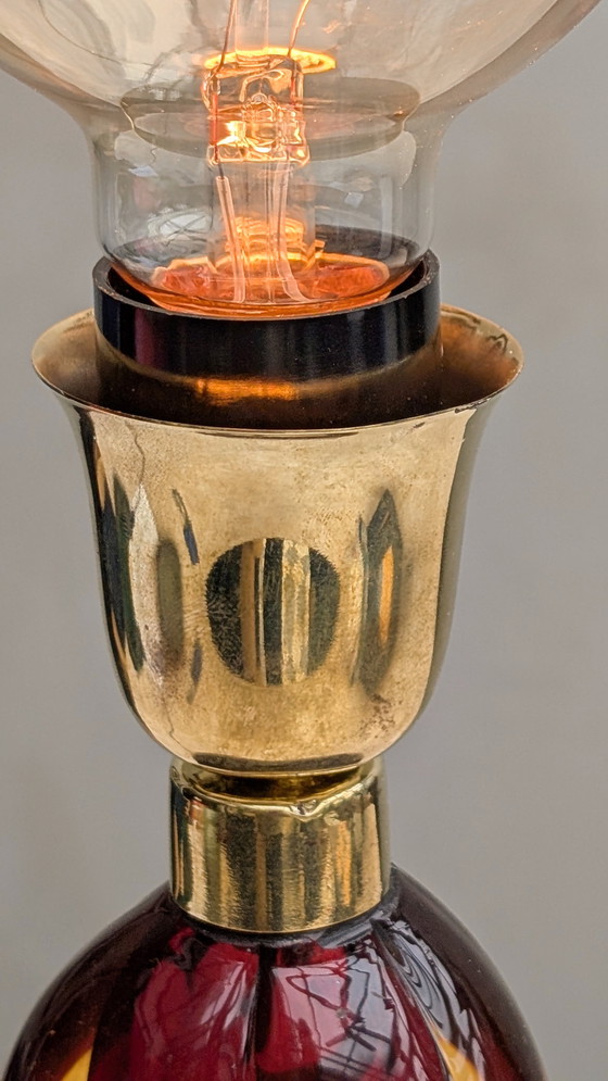 Image 1 of Seguso Murano Table Lamp Mid-century Italy