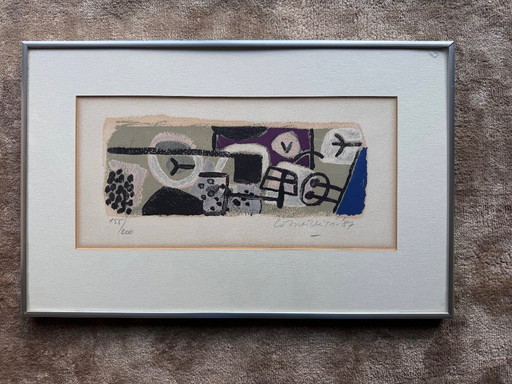 silkscreen by Corneille, titled "April in Paris"