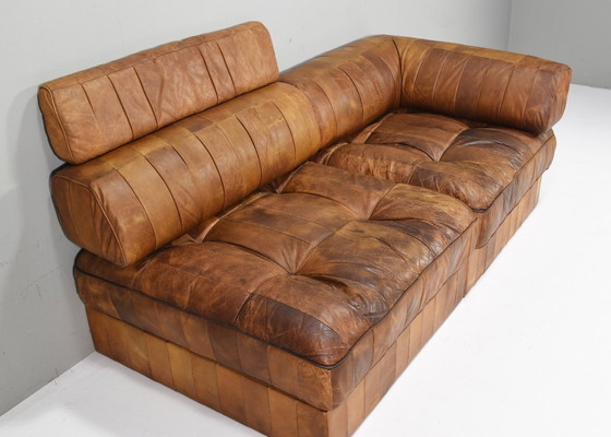 Image 1 of De Sede DS-88 Sectional Daybed / Sofa in Cognac Tan leather – Switzerland, circa 1970