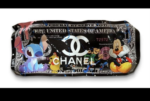 Stitch Dollar - David – schilderijen tekeningen, Plastic