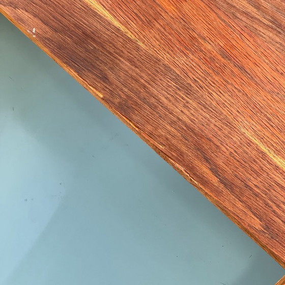 Image 1 of Mesa de centro de roble con espacio de almacenamiento, años 60 – Diseño húngaro