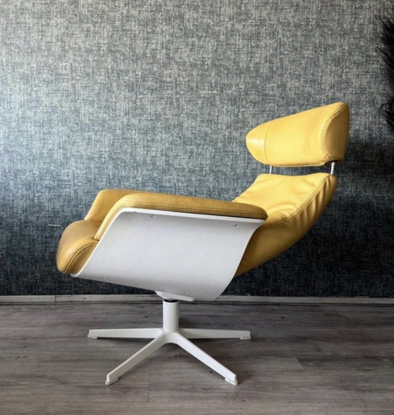Image 1 of Conform Time Out Lounge-Sessel – Gelbes Leder