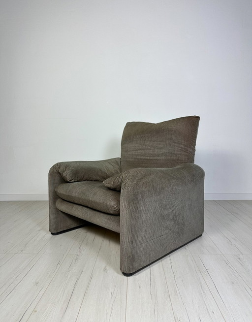 1/2 Sillón Cassina Maralunga vintage de los años 70 de Vico Magistretti para Cassina
