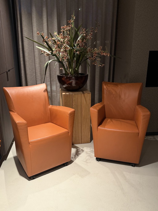 Monti’s Fauteuils Cognac Leer Original Typ Sting 